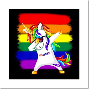 Horse Unicron Rainbow LGPT Pride Costume Gift Posters and Art